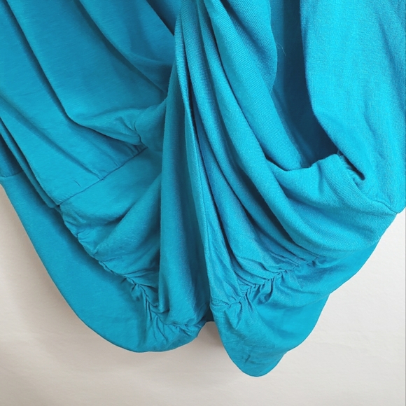 Lane Bryant Top Banded Waist Turquoise Women's Plus Size 22/24 NWOT - Picture 9 of 10